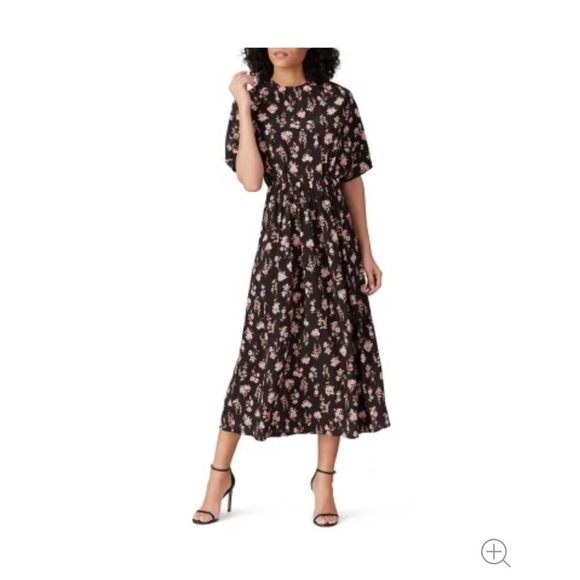 LES REVERIES Silk Long Dress - Picture 1 of 10